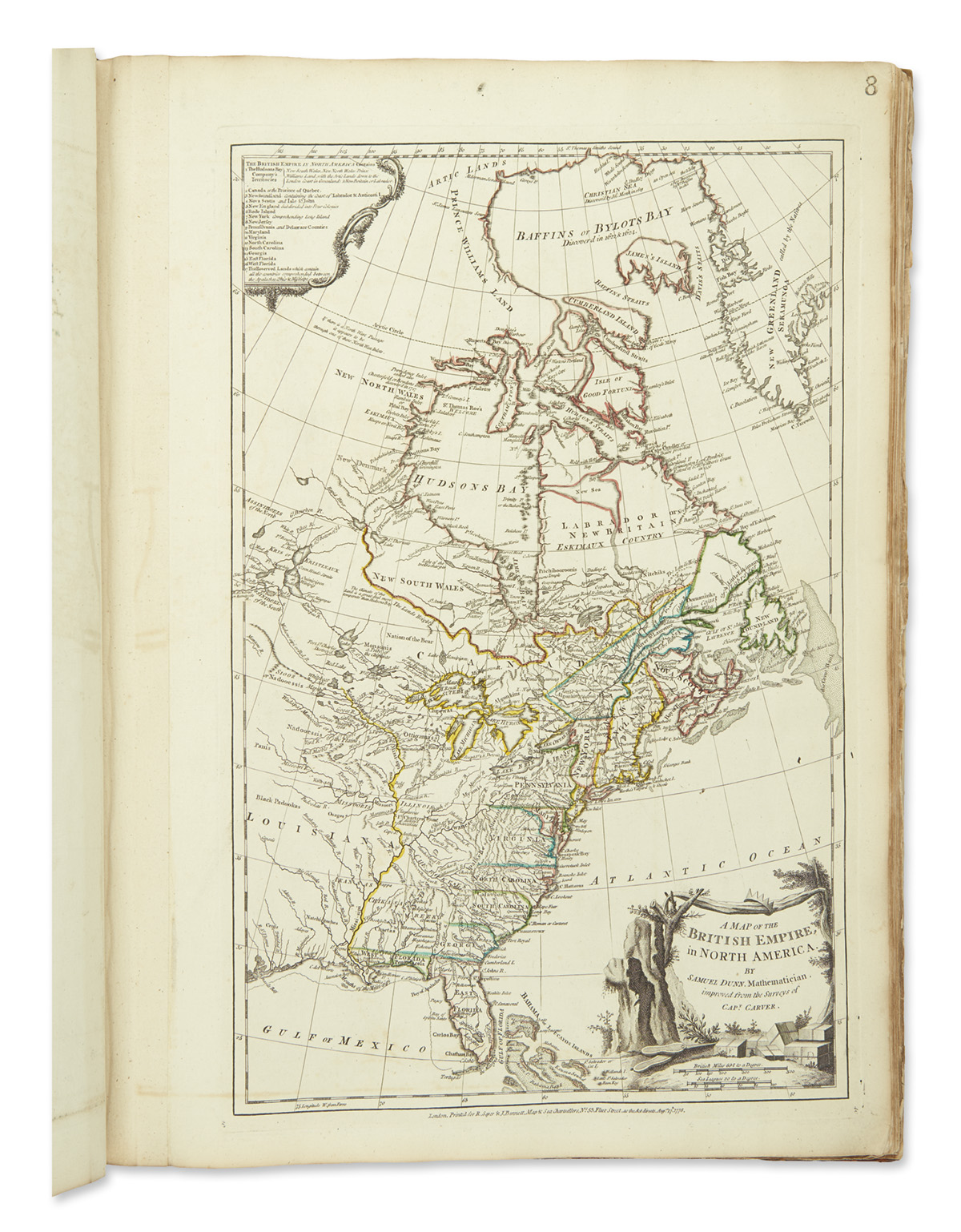 JEFFERYS, THOMAS. The American Atlas: Or, a Geographical Description of the Whole Continent of America.